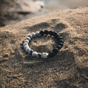 Lava Rock Natural Stone Beaded Bracelet